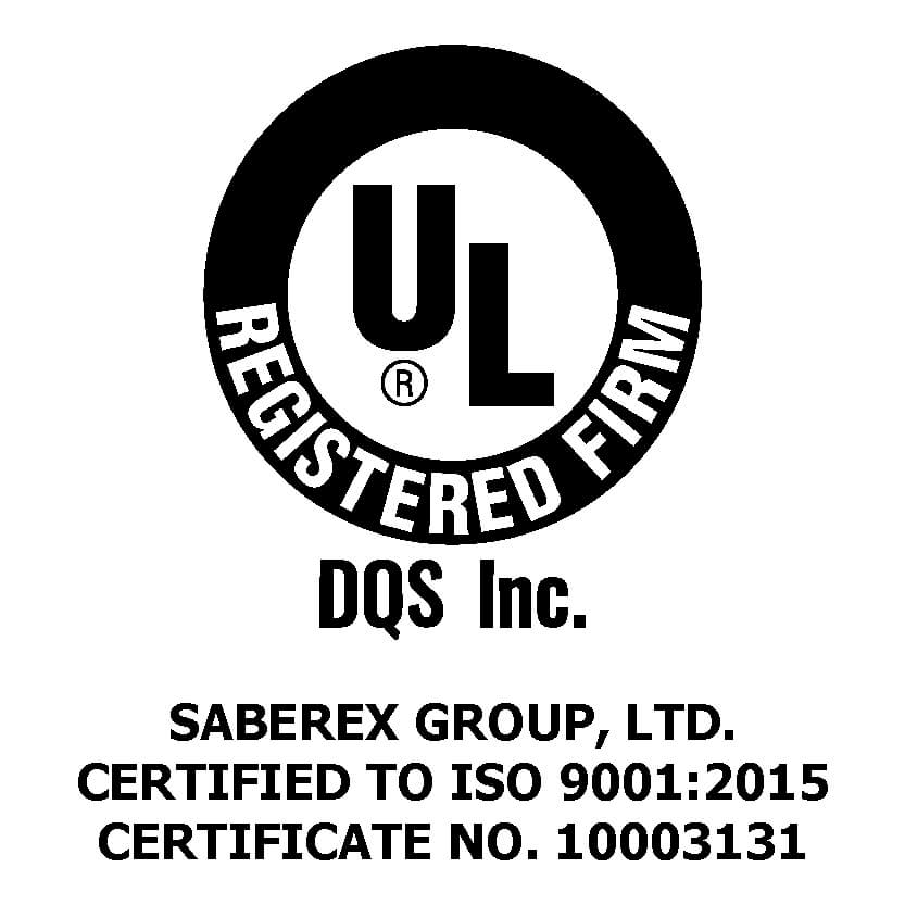 SabeRex ISO 9001:2015 Accreditation